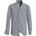 Camicie Oxford scontate classiche grigie M di cotone all over Bio sostenibili per Uomo Tommy Hilfiger Gingham 