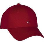 Cappelli estivi scontati rossi di cotone Bio per Uomo Tommy Hilfiger 