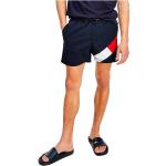 Tommy Hilfiger Colour Blocked Slim Fit Mid Length Swimming Shorts Blu M Uomo