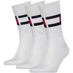 Tommy Hilfiger Flag Men's Sock (3 Pack) Calze, White, 39/42 Uomo