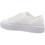 Sneakers larghezza E casual bianco sporco numero 40 di tela platform per Donna Tommy Hilfiger 