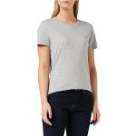 Magliette & T-shirt scontate casual grigio chiaro S di cotone Bio mezza manica con manica corta per Donna Tommy Hilfiger 