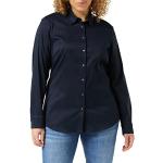 Camicie slim scontate eleganti blu scuro XXL taglie comode di cotone per Donna Tommy Hilfiger Heritage 