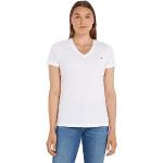 Magliette & T-shirt scontate bianche L di cotone con scollo a V mezza manica con scollo a V per Donna Tommy Hilfiger Heritage 