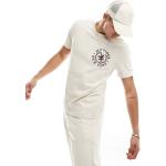 Tommy Hilfiger - Icon - T-shirt color crema con stemma-Bianco