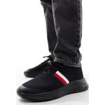 Tommy Hilfiger - Modern Essential - Sneakers nere in maglia con righe-Nero