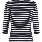 Magliette & T-shirt eleganti multicolore XS di cotone manica tre quarti con scollo a barca per Donna Tommy Hilfiger 