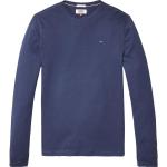 Magliette & T-shirt scontate blu S di cotone Bio sostenibili con scollo rotondo per Uomo Tommy Hilfiger 