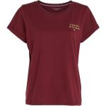 T-shirt pigiama scontate rosse L di cotone mezza manica per Donna Tommy Hilfiger 