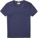 Magliette & T-shirt scontate urban blu XL di cotone con scollo a V mezza manica ricamate per Uomo Tommy Hilfiger 
