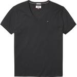 Magliette & T-shirt scontate urban nere M di cotone con scollo a V mezza manica ricamate per Uomo Tommy Hilfiger 