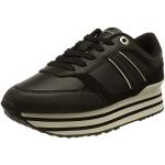 Sneakers larghezza E casual nere numero 37 platform per Donna Tommy Hilfiger 