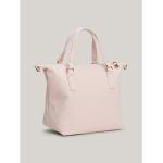 Shopper scontate beige in poliestere all over per Donna Tommy Hilfiger Poppy 