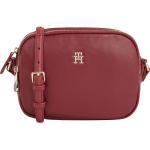 Borse messenger scontate rosse in poliestere per Donna Tommy Hilfiger Poppy 