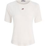 Magliette & T-shirt scontate bianche XS di modal mezza manica con scollo rotondo per Donna Tommy Hilfiger 