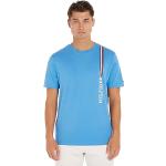 Magliette & T-shirt scontate casual blu scuro S di cotone con scollo tondo mezza manica con scollo rotondo per Uomo Tommy Hilfiger Iconic 