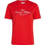 Magliette & T-shirt scontate eleganti rosse M di cotone mezza manica con scollo rotondo per Donna Tommy Hilfiger 