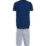 Tommy Hilfiger Short Sleeve Crew Neck Woven Set Pyjama Blu M Uomo