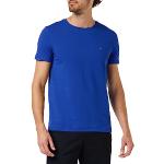 Magliette & T-shirt casual blu scuro M di cotone Bio con scollo tondo mezza manica con scollo rotondo per Uomo Tommy Hilfiger Iconic 