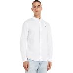 Tommy Jeans TJM SLIM STRETCH OXFORD SHIRT, L/S Shirts / Woven Tops Uomo, Bianco (White), 3XL