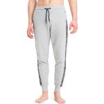 Pantaloni casual grigi M di cotone a righe da jogging per Uomo Tommy Hilfiger Heather 