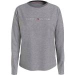 Magliette & T-shirt scontate grigie di cotone Bio sostenibili con scollo a V con scollo a V per Donna Tommy Hilfiger 