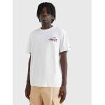 Magliette & T-shirt bianche L di cotone mezza manica con scollo rotondo per Uomo Tommy Hilfiger Signature 