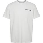 Magliette & T-shirt scontate casual bianche XL di cotone Bio mezza manica con scollo rotondo per Uomo Tommy Hilfiger 