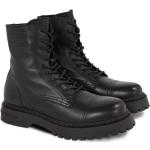 Stivali larghezza E scontati militari neri numero 41 di cotone sostenibili con stringhe trekking per Uomo Tommy Hilfiger 