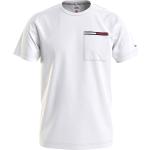 Magliette & T-shirt scontate bianche M in poliestere mezza manica con scollo rotondo per Uomo Tommy Hilfiger Essentials 