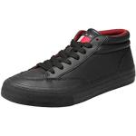 Sneakers alte larghezza E casual nere numero 46 di pelle per Uomo Tommy Hilfiger 