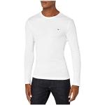 Magliette & T-shirt scontate casual bianche M di cotone con scollo tondo manica lunga con scollo rotondo per Uomo Tommy Hilfiger 