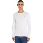 Magliette & T-shirt casual bianche XL di cotone con scollo tondo manica lunga con scollo rotondo per Uomo Tommy Hilfiger 