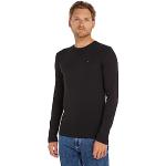 Magliette & T-shirt casual nere S di cotone con scollo tondo manica lunga con scollo rotondo per Uomo Tommy Hilfiger 