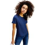 Magliette & T-shirt scontate blu XL di cotone Bio mezza manica con manica corta per Donna Tommy Hilfiger 