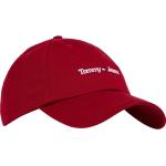 Cappellini scontati rossi di cotone Bio sostenibili per Uomo Tommy Hilfiger 