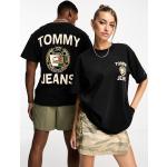 Magliette & T-shirt scontate nere XXS a girocollo mezza manica con scollo rotondo per Donna Tommy Hilfiger 