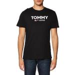 Magliette & T-shirt scontate casual nere 3 XL taglie comode di cotone mezza manica con manica corta per Uomo Tommy Hilfiger Essentials 