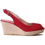 Sandali artigianali rossi numero 41 per Donna Toni Pons 