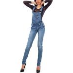 Salopette jeans blu XXL taglie comode per Donna TooCool 