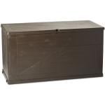 Toomax Baule Multibox Wood da Esterni 420L, rifinitura Effetto Legno, Art. 163, Dim. cm 120x56x63h (Marrone)
