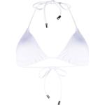 Top bikini scontati bianchi XS con borchie per Donna Karl Lagerfeld Karl 