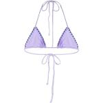 Top bikini viola L in misto cotone per Donna MC2 SAINT BARTH 