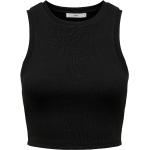 Top di Only - Onlvilma S/L cropped tank top JRS NOOS - XS a XL - Donna - nero