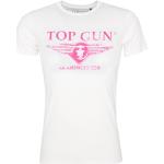 Magliette & T-shirt eleganti fucsia XXL di cotone con scollo rotondo per Uomo Top Gun Top Gun 