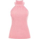 Top rosa in viscosa mezza manica in maglia per Donna Guess 