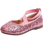 Pantofole ballerine larghezza E casual rosa numero 28 con paillettes per cerimonia per Donna 