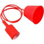 Lampadari scontati minimalisti rossi compatibile con E27 
