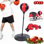 Punching ball scontati rossi in similpelle per bambini 