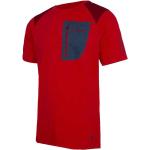 T-shirt tecniche scontate rosse L Bluesign sostenibili traspiranti mezza manica per Uomo Trangoworld 
